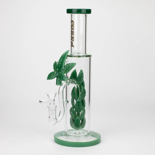 COBRA | 12" 3D LEAF BONG Glass Bong JJ Distribution Jade Green