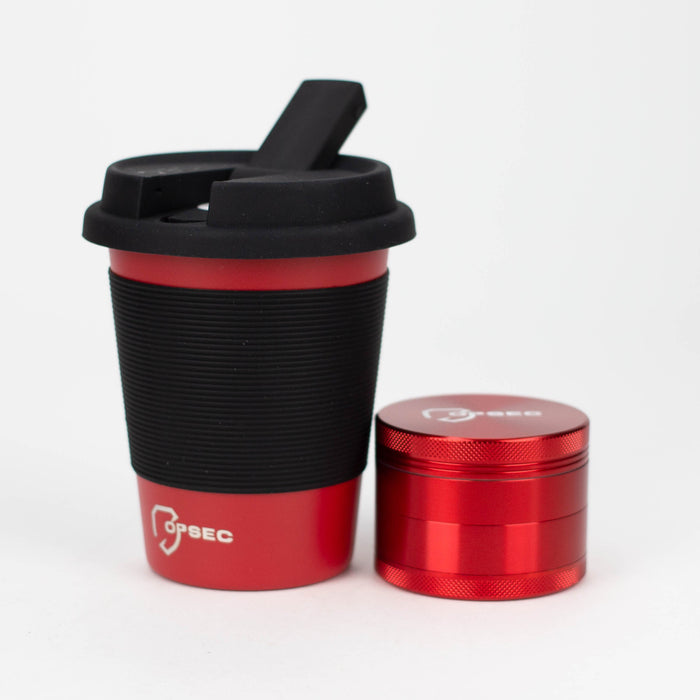 OPSEC Mug | Stealth Bubbler Bundle w/ Grinder and Extra Ceramic Bowl