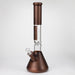 NG | 18 inch 7mm Sandblasted Metallic Beaker [L732] Glass Bong High-End Brands Glass A