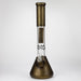 NG | 18 inch 7mm Sandblasted Metallic Beaker [L732] Glass Bong High-End Brands Glass