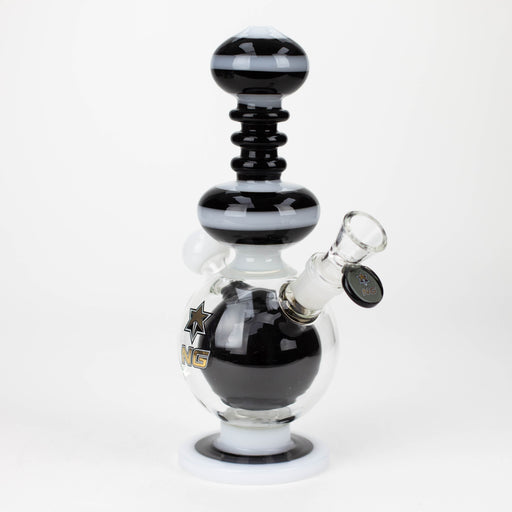 NG | 10 inch Large Ball Perc Bubbler [TX0003] Glass Bong High-End Brands Glass WHITE