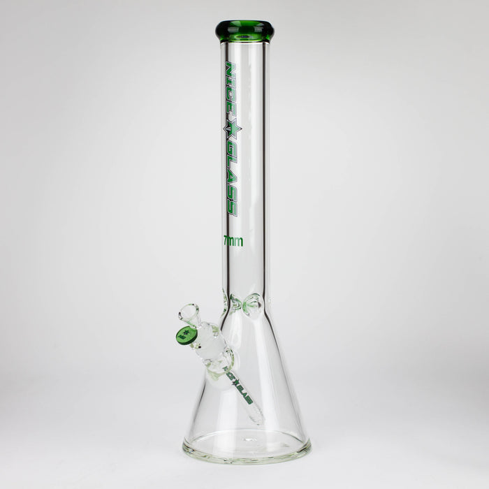 NG | 18 inch 7mm Beaker [GX006A-7] Glass Bong High-End Brands Glass GREEN