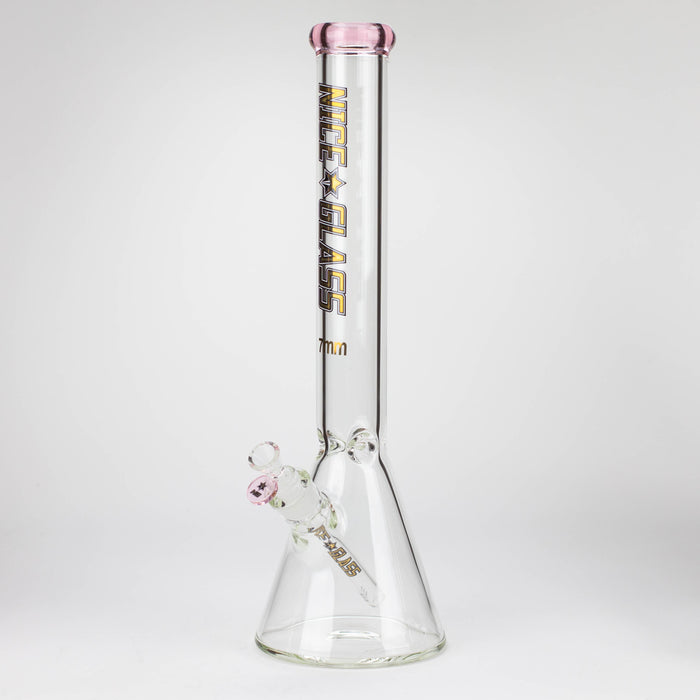 NG | 18 inch 7mm Beaker [GX006A-7] Glass Bong High-End Brands Glass PINK