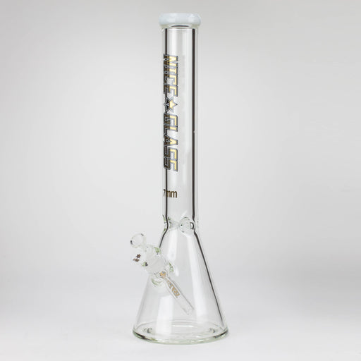 NG | 18 inch 7mm Beaker [GX006A-7] Glass Bong High-End Brands Glass WHITE