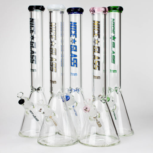 NG | 18 inch 7mm Beaker [GX006A-7] Glass Bong High-End Brands Glass