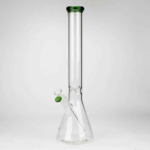 18 inch No Logo Beaker [BTBK18] Glass Bong ONE Green