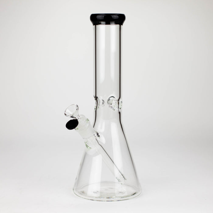 12 inch No Logo Beaker [BTBK12] Glass Bong ONE Black