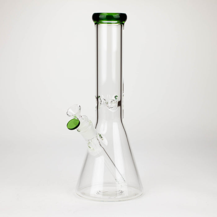 12 inch No Logo Beaker [BTBK12] Glass Bong ONE Green