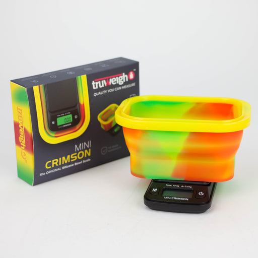 Truweigh | Mini Crimson Collapsible Bowl 100G X 0.01G Scale Cannatron
