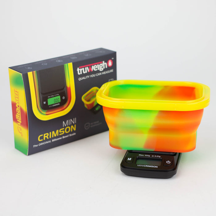 Truweigh | Mini Crimson Collapsible Bowl 100G X 0.01G Scale Cannatron