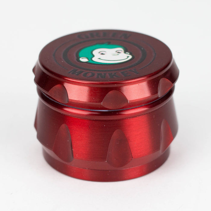 Green Monkey | Baboon Crown Grinder - 50MM Regular Grinder Cannatron Red