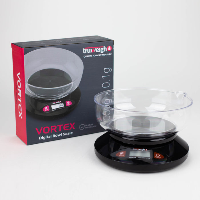 Truweigh | Vortex Digital Bowl Scale 2000G X 0.1G - Black Scale Cannatron
