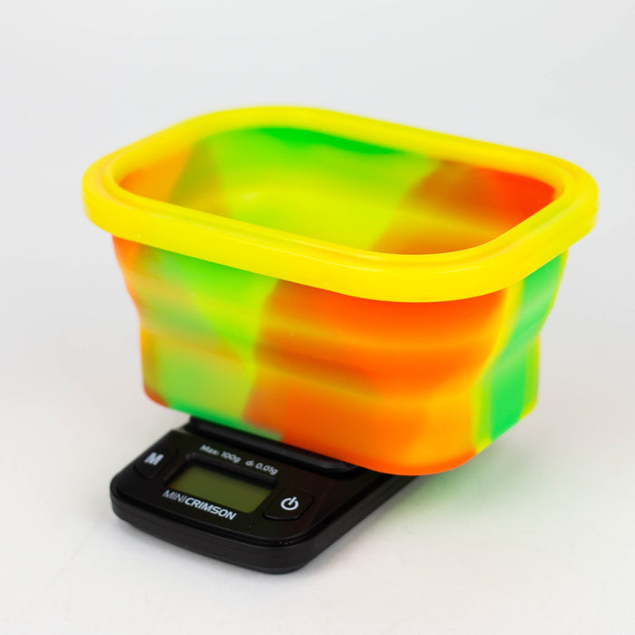 Truweigh | Mini Crimson Collapsible Bowl 100G X 0.01G Scale Cannatron Rasta