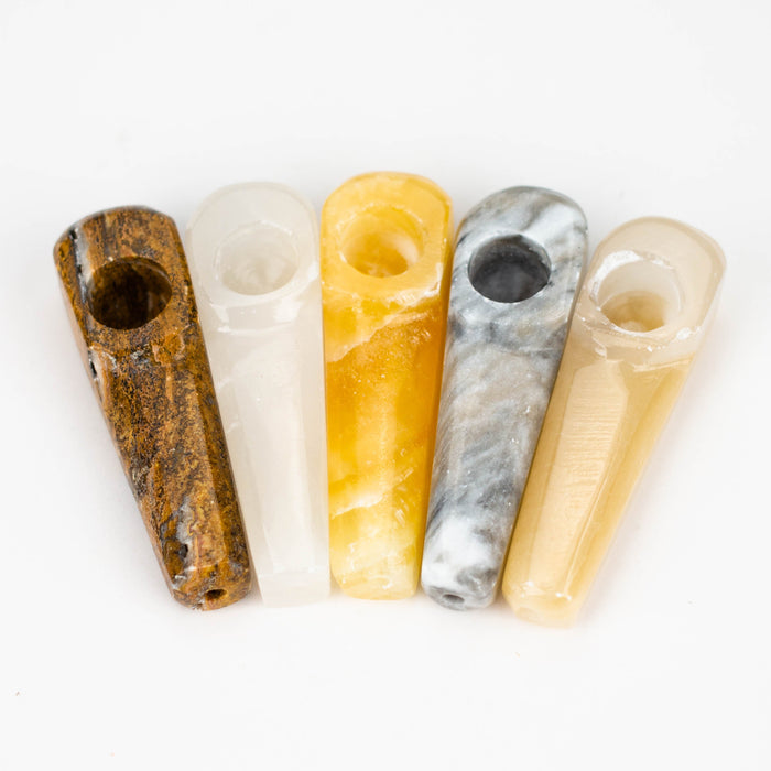 3" Onyx stone Pipe Pack of 5 [MMO] Quartz · Stone Pipe Marbalia