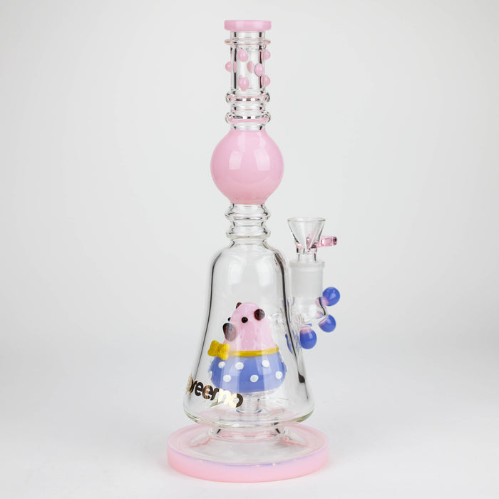preemo | 13 inch Playful Piggy Bubbler [P088] Glass Bong preemo PINK