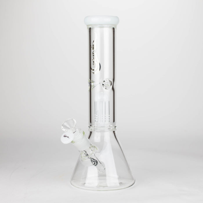Genie | 12" Genie-Tree arms color accented glass water bong [NS104] Glass Bong ONE White