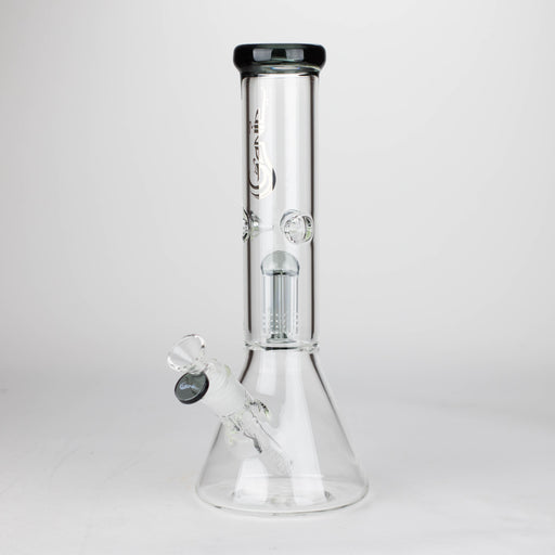 Genie | 12" Genie-Tree arms color accented glass water bong [NS104] Glass Bong ONE Grey