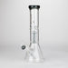 Genie | 12" Genie-Tree arms color accented glass water bong [NS104] Glass Bong ONE Grey