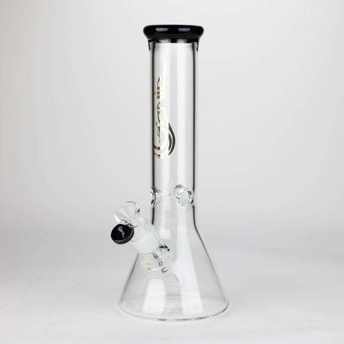 Genie | 12" Genie Classic beaker glass water bong [NSP105] Glass Bong ONE Black