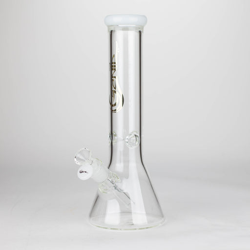Genie | 12" Genie Classic beaker glass water bong [NSP105] Glass Bong ONE White