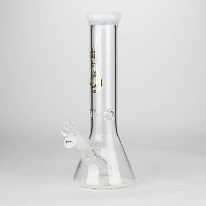Genie | 12" Genie Classic beaker glass water bong [NSP105] Glass Bong ONE White