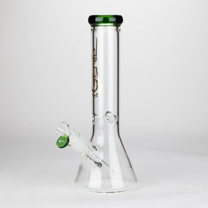Genie | 12" Genie Classic beaker glass water bong [NSP105] Glass Bong ONE Green