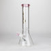 Genie | 12" Genie Classic beaker glass water bong [NSP105] Glass Bong ONE Pink