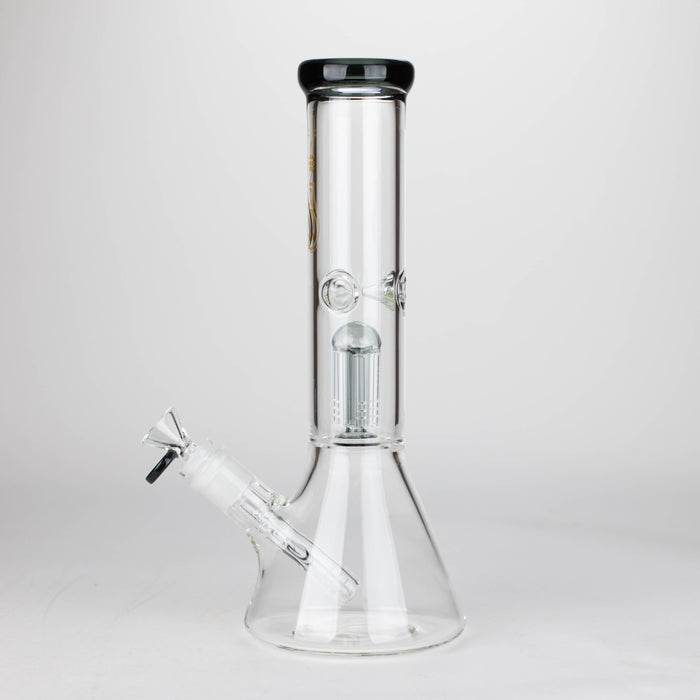 Genie | 12" Genie-Tree arms color accented glass water bong [NS104] Glass Bong ONE