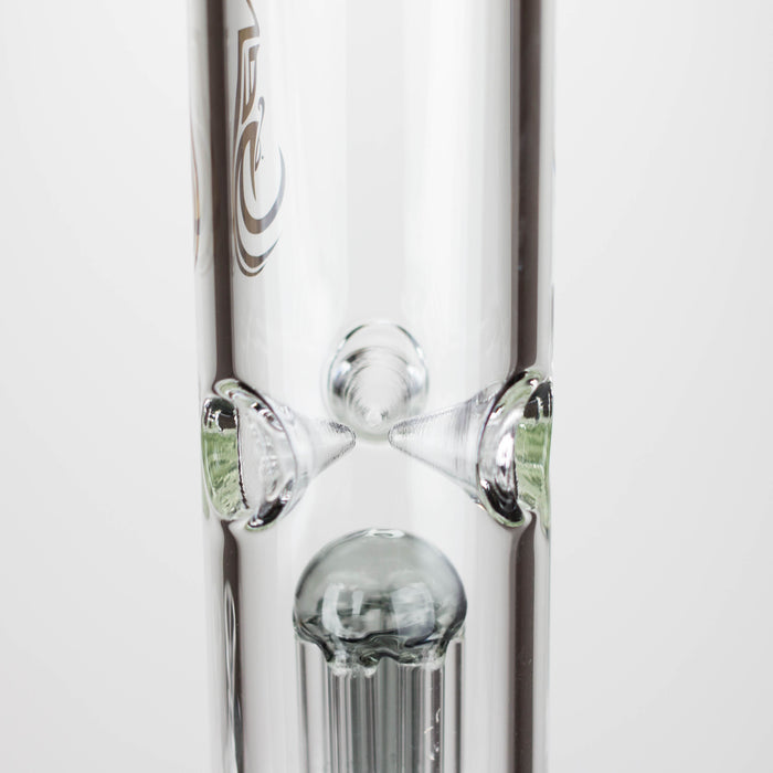 Genie | 12" Genie-Tree arms color accented glass water bong [NS104] Glass Bong ONE