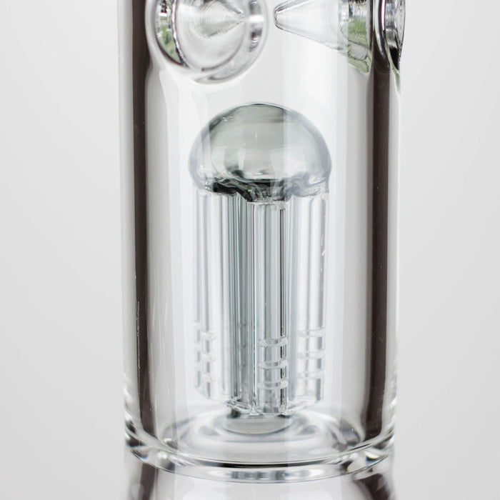 Genie | 12" Genie-Tree arms color accented glass water bong [NS104] Glass Bong ONE