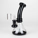 Z7" 2-in-1 Color accented Rig with perc (Banger and Bowl Included) Glass Rig 777 Smoke