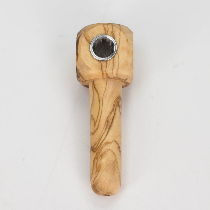 VOW | Olive Wood Apple Pipe/Smoker's Gift Wooden Pipe Variety Olive Wood