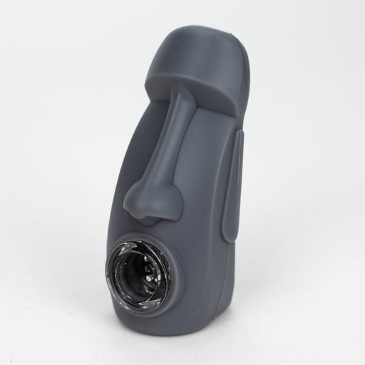 3.5" Resurrected stone head statue hand pipe [H261] Silicone Pipe YHS Smoke