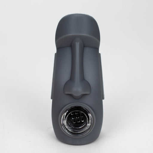 3.5" Resurrected stone head statue hand pipe [H261] Silicone Pipe YHS Smoke