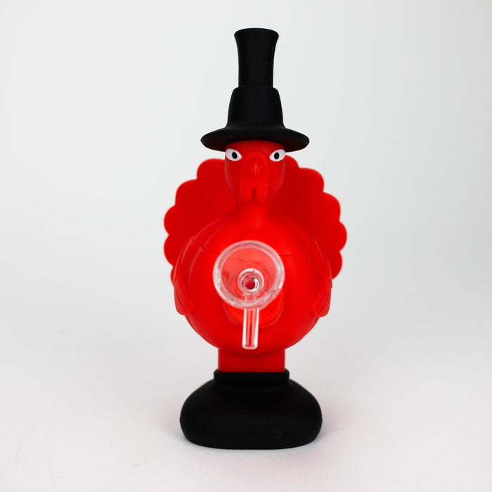7" Turkey water pipe-Assorted [H248] Resin · Silicone · Plastic Bong YHS Smoke