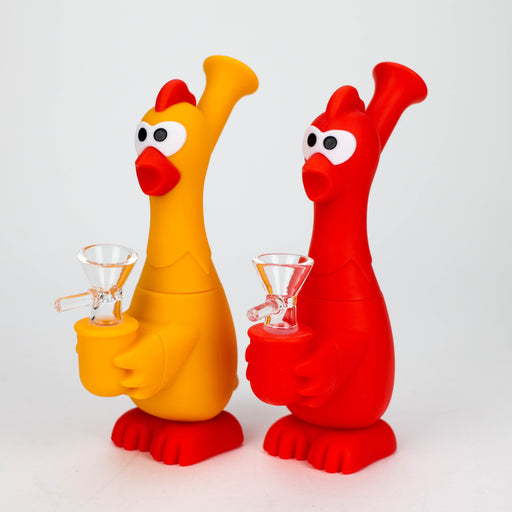 7" Screaming chicken water pipe-Assorted [H245] Resin · Silicone · Plastic Bong YHS Smoke