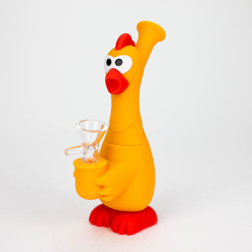 7" Screaming chicken water pipe-Assorted [H245] Resin · Silicone · Plastic Bong YHS Smoke