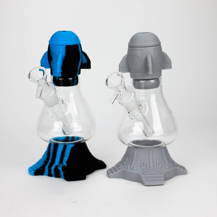 9" Rocket beaker water pipe-Assorted [H220] Glass Bong YHS Smoke