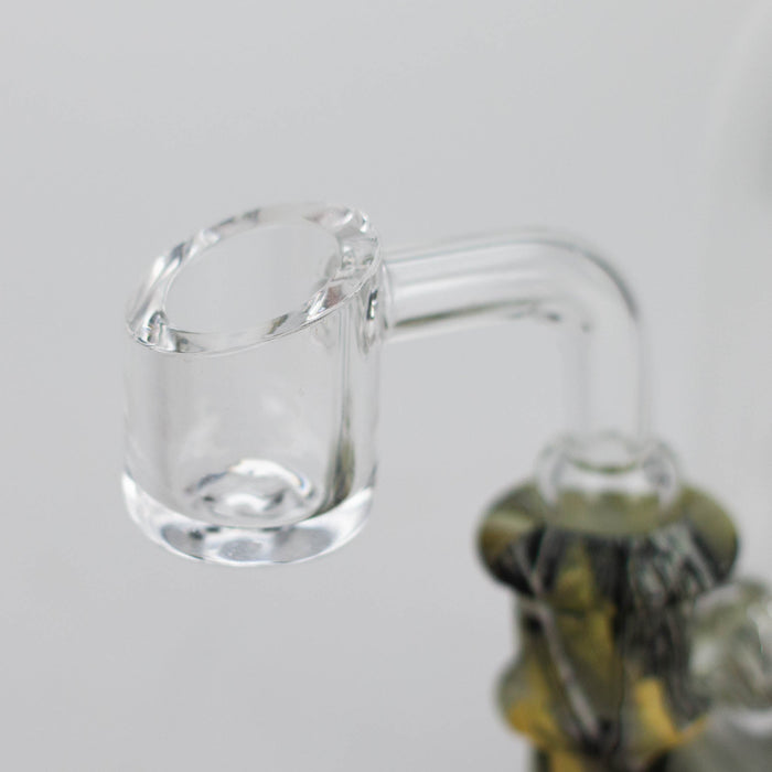 6'' Ghost Rig-Assorted [H194A] Resin · Silicone Rig YHS Smoke