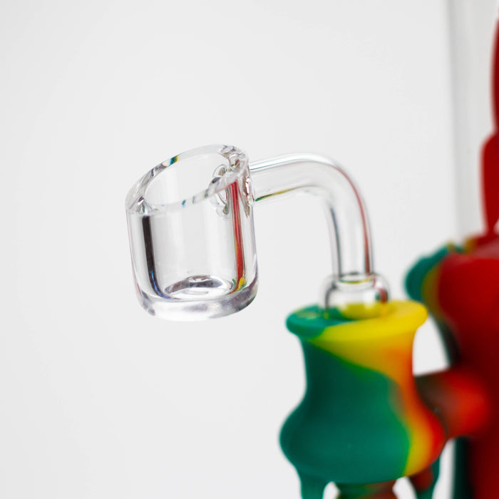 9'' Spaceship Rig-Assorted [H211] Resin · Silicone Rig YHS Smoke