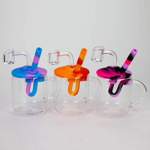 5'' Glass cup Rig-Assorted [H207] Resin · Silicone Rig YHS Smoke