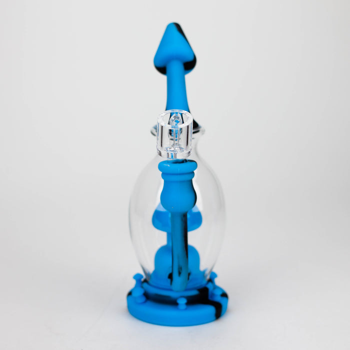 9'' Mushroom Rig-Assorted [H205] Resin · Silicone Rig YHS Smoke