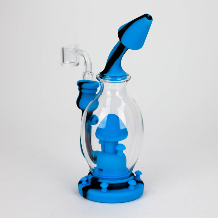 9'' Mushroom Rig-Assorted [H205] Resin · Silicone Rig YHS Smoke