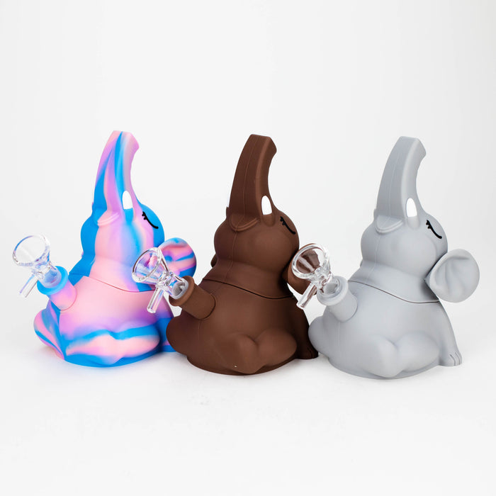 6" Elephant silicone water pipe [YS-377] Resin · Silicone · Plastic Bong JJ Distribution