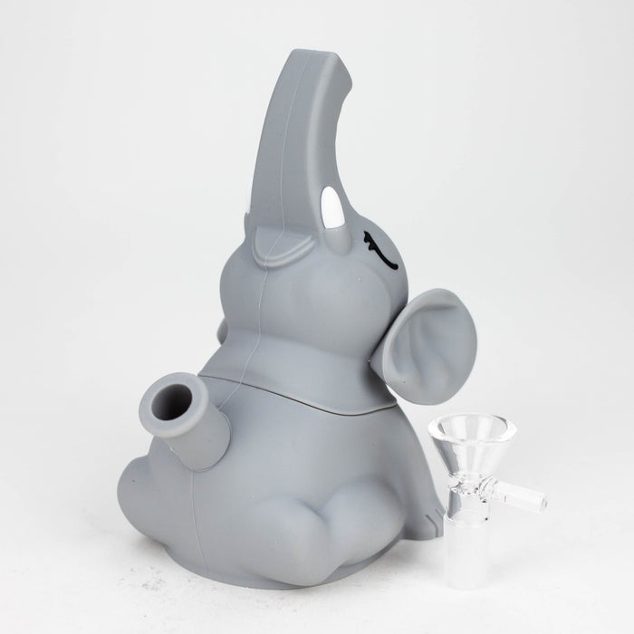 6" Elephant silicone water pipe [YS-377] Resin · Silicone · Plastic Bong JJ Distribution