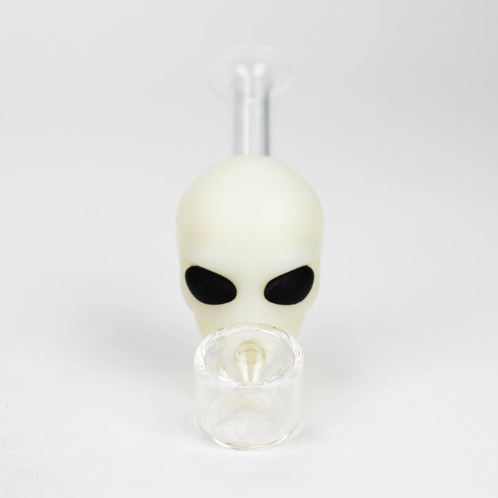 4" Alien hand pipe glow in the dark [YS-096] Silicone Pipe JJ Distribution