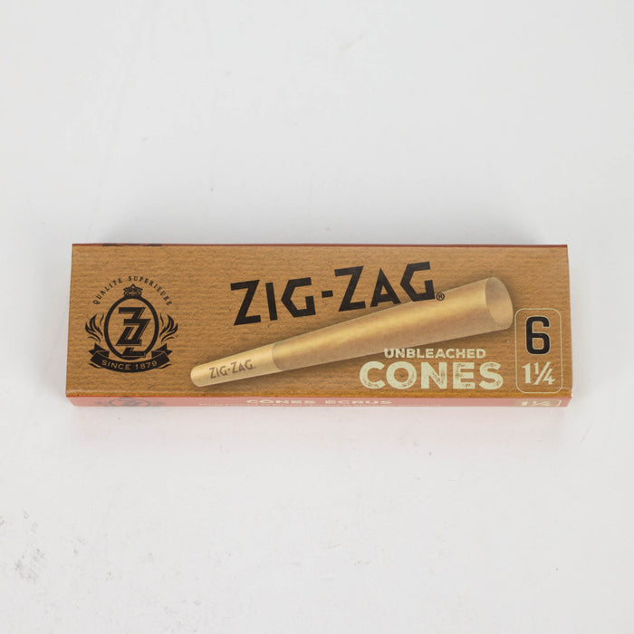 Pre-Rolled Cones - Zig-Zag Brown 1 1/4 Papers Box of 24 Pre-rolled Cone (Display Pack) ONE