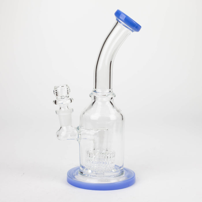 9" bent neck bubbler with tier diffuser [Color Assorted]