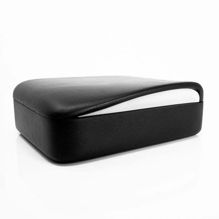 TOQi Premium Ash Wood Blunt Box with Digital Humidity Indicator & LED Rolling Tray - Portable Cannabis Humidor for Joints, Blunts & Pre-Rolls, Includes BOVEDA Humidity Pack Stash Box TOQi