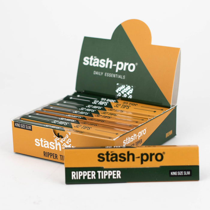Stash-Pro | Ripper Tipper Unbleached  King size slim Box of 10